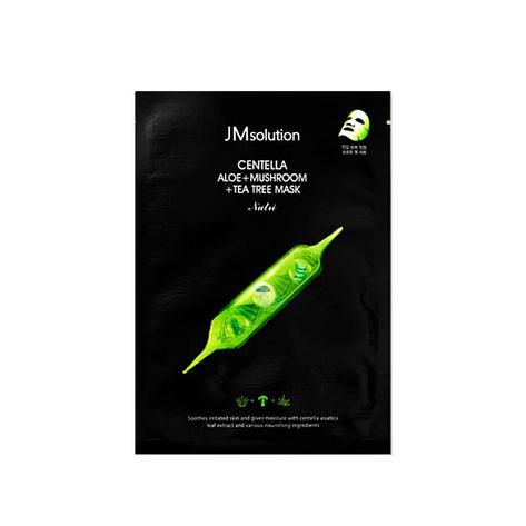 Тканевая маска для лица с центеллой JM Solution Centella Aloe + Mushroom + Tea tree mask (Поштучно), фото 2