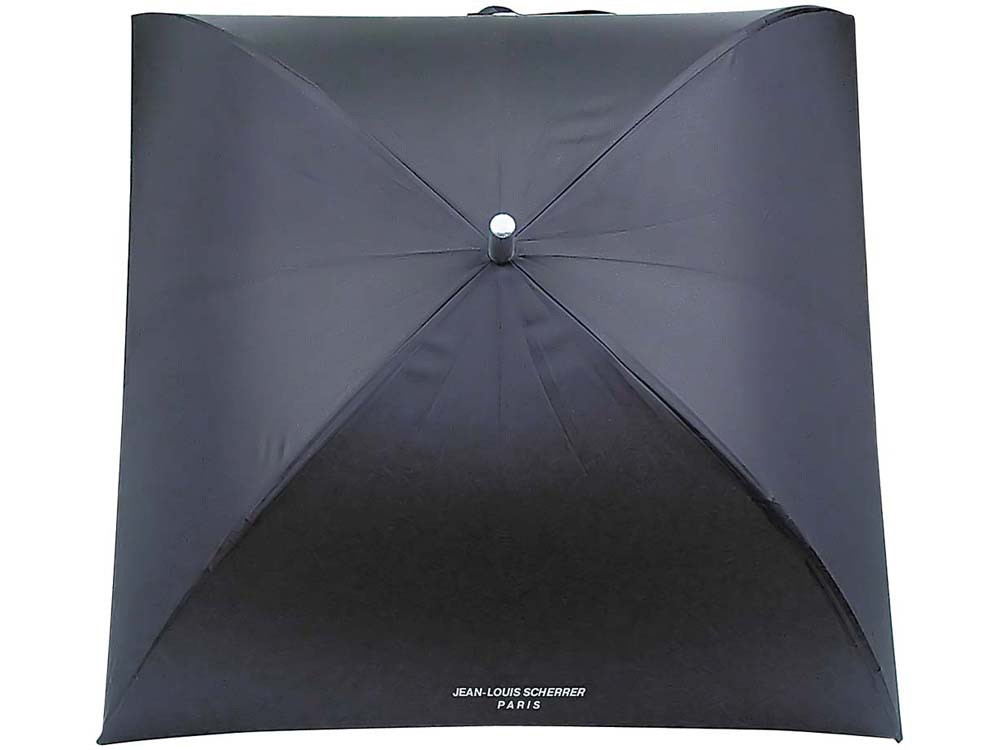 Зонт-трость Jean-Louis Scherrer Silver Square, полуавтомат, черный (артикул 901828)