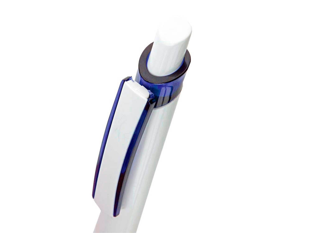 Ручка шариковая Соната, белый/синий (артикул 13144.02) - фото 2 - id-p65788246