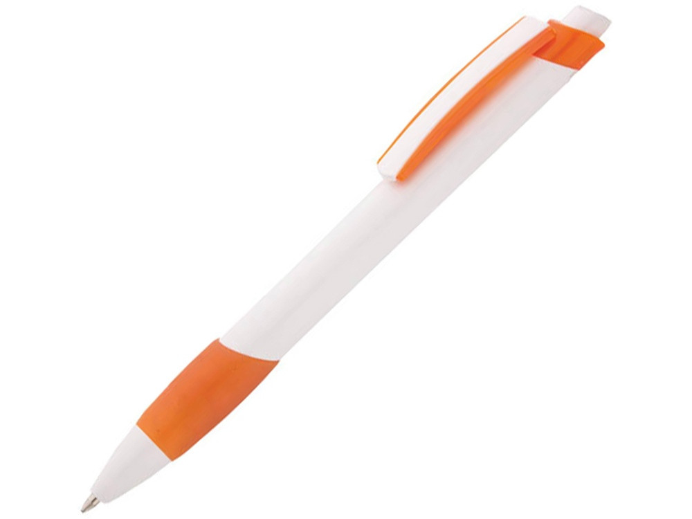 Ручка шариковая Соната, белый/оранжевый (артикул 13144.13)