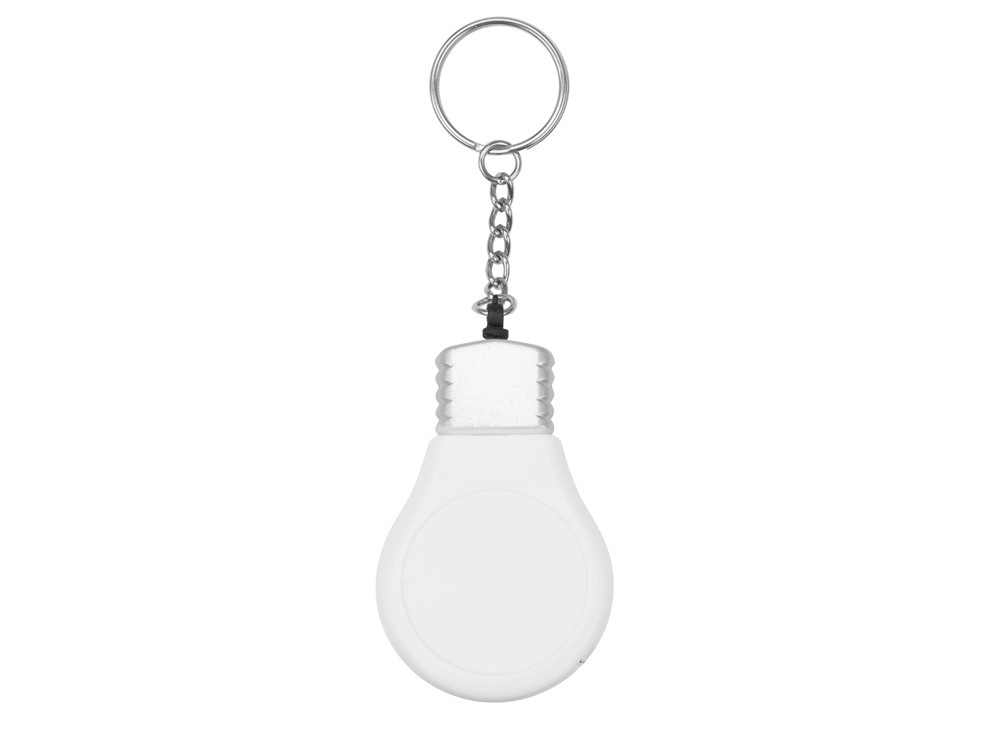 Брелок-рулетка для ключей Лампочка, белый/серебристый (артикул 709526) - фото 5 - id-p65789267