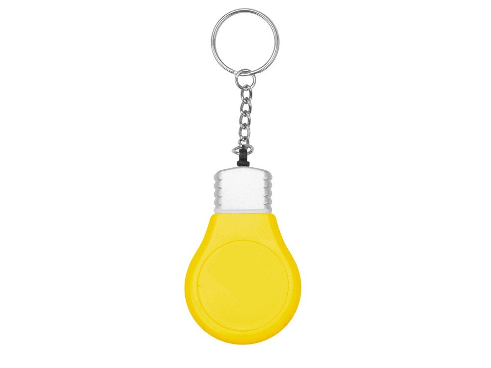 Брелок-рулетка для ключей Лампочка, желтый/серебристый (артикул 709524) - фото 3 - id-p88581503