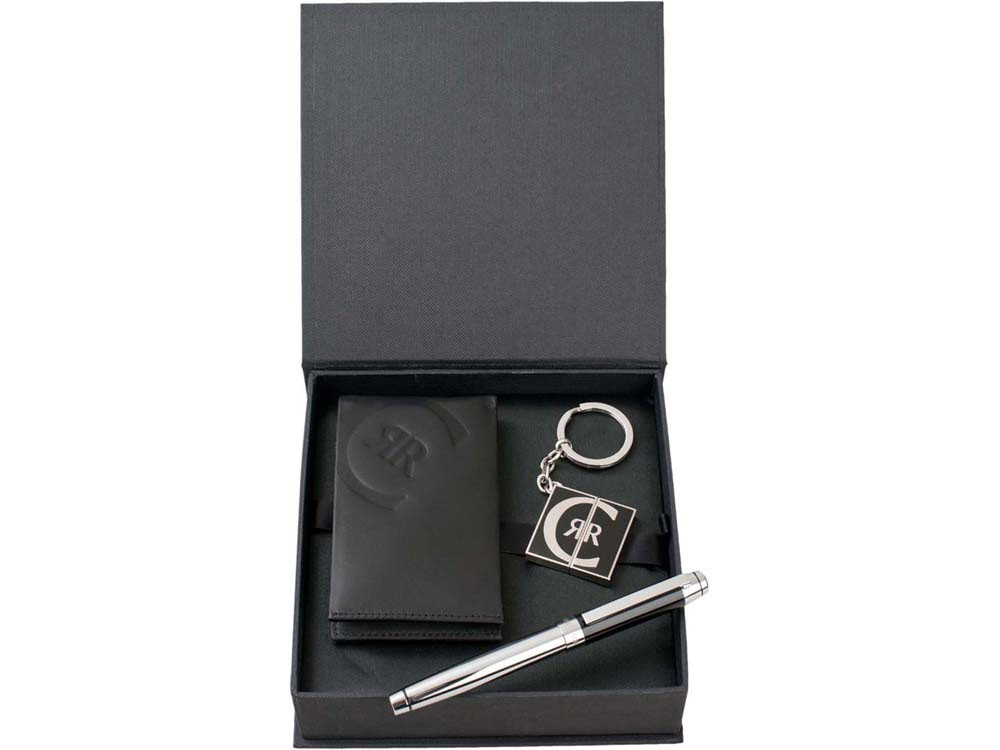 Набор Cerruti 1881: визитница, ручка-роллер, брелок с флеш-картой USB 2. на 4 Гб (артикул 56400) - фото 1 - id-p65790747