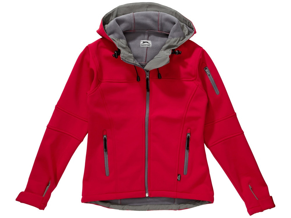 Куртка софтшел Match женская, красный/серый (артикул 33307252XL) - фото 3 - id-p65789522