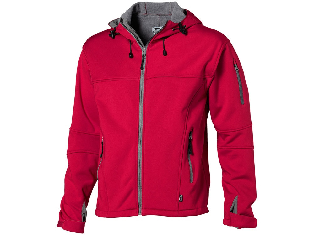 Куртка софтшел Match мужская, красный/серый (артикул 3330625M) - фото 1 - id-p65789529