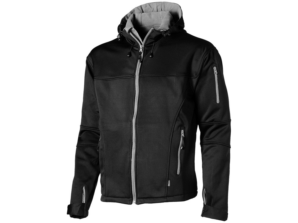 Куртка софтшел Match мужская, черный/серый (артикул 3330699XL) - фото 1 - id-p65789545