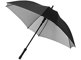Зонт трость Square, полуавтомат 23, черный/серебристый (артикул 10906501)