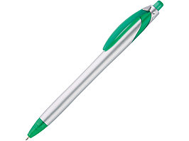 Ручка шариковая Каприз Сильвер, серебристый/зеленый (артикул 17100.03)