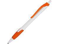 Ручка шариковая Santa Monica, белый/оранжевый, черные чернила (артикул 10639605)