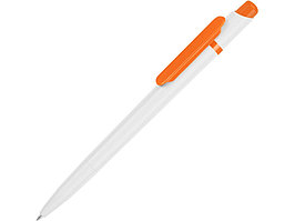 Ручка шариковая Этюд, белый/оранжевый (артикул 13135.13)