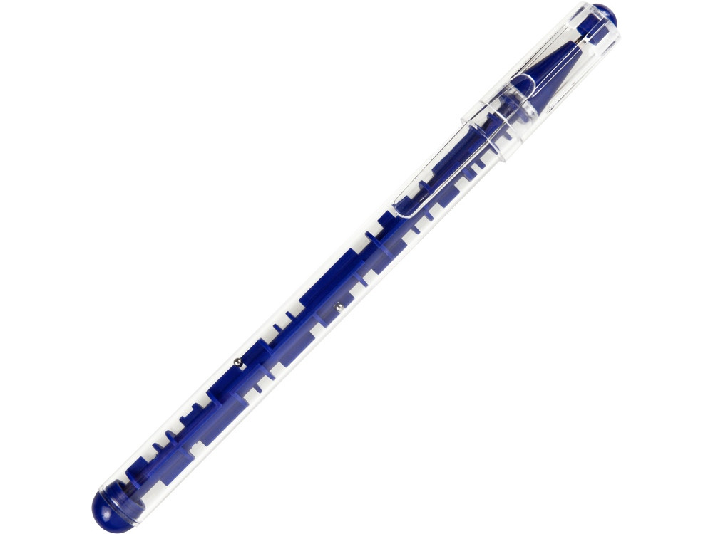 Ручка шариковая Лабиринт с головоломкой синяя (артикул 309512) - фото 1 - id-p65788616