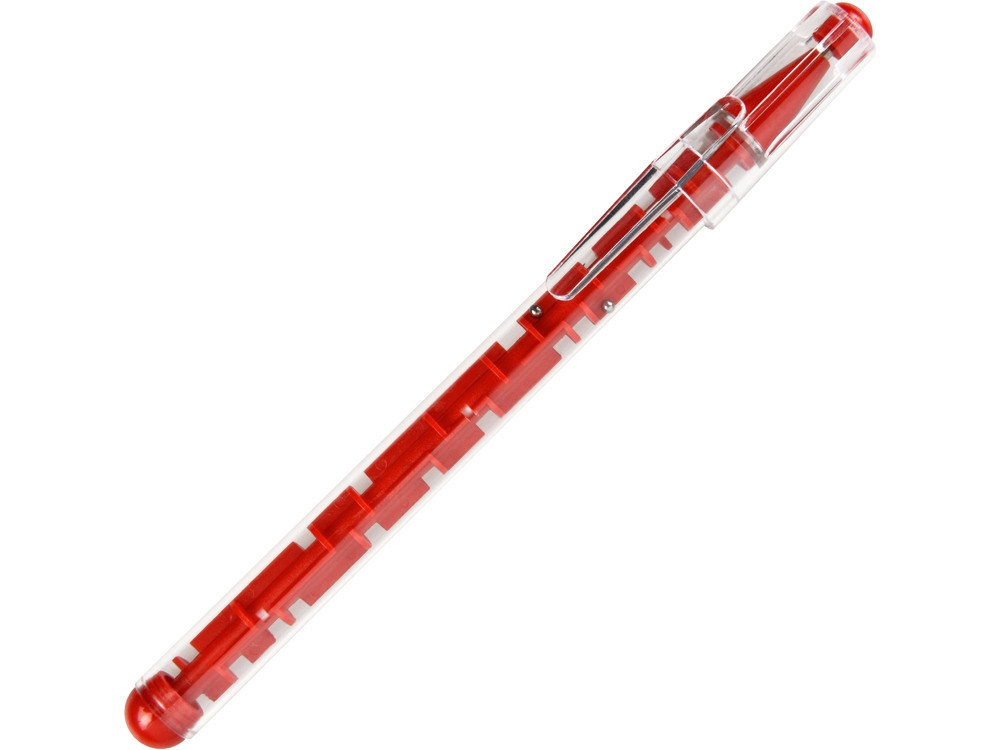 Ручка шариковая Лабиринт с головоломкой красная (артикул 309511) - фото 1 - id-p65788618