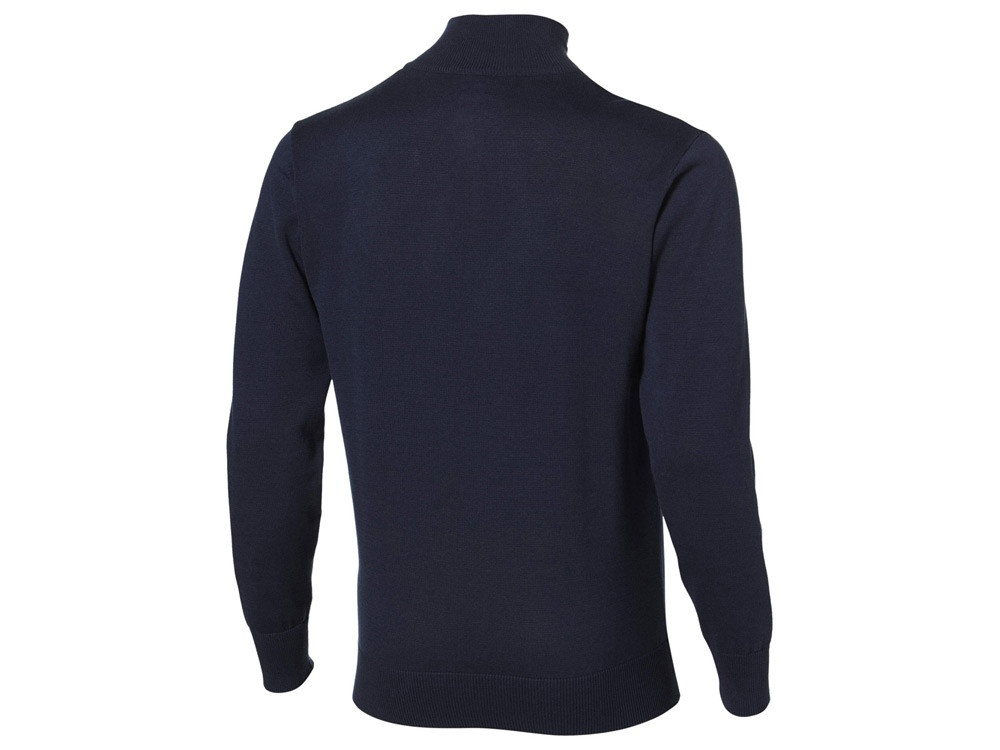 Пуловер Set с застежкой на четверть длины, т.синий/серый (артикул 33229492XL) - фото 2 - id-p65790904