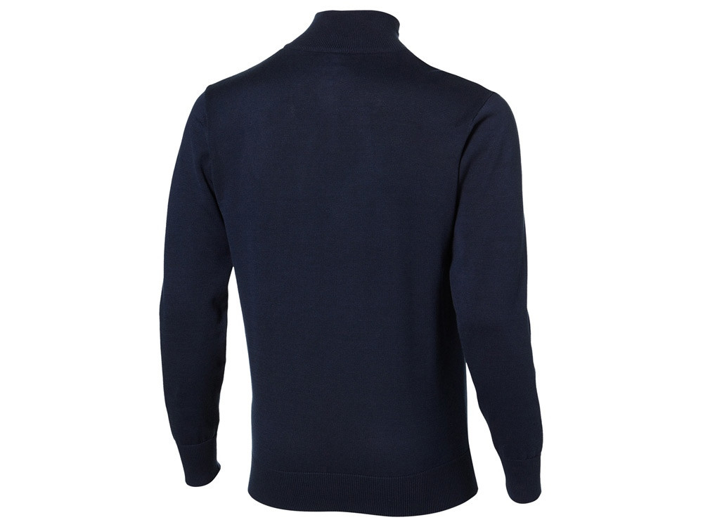 Пуловер Set с застежкой на четверть длины, т.синий/серый (артикул 33229493XL) - фото 2 - id-p65790910