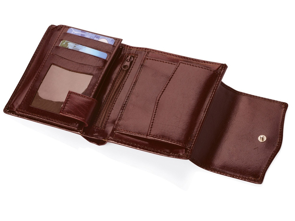 Портмоне с отделениями для кредитных карт и монет, коричневый (артикул 559708) - фото 2 - id-p65790976