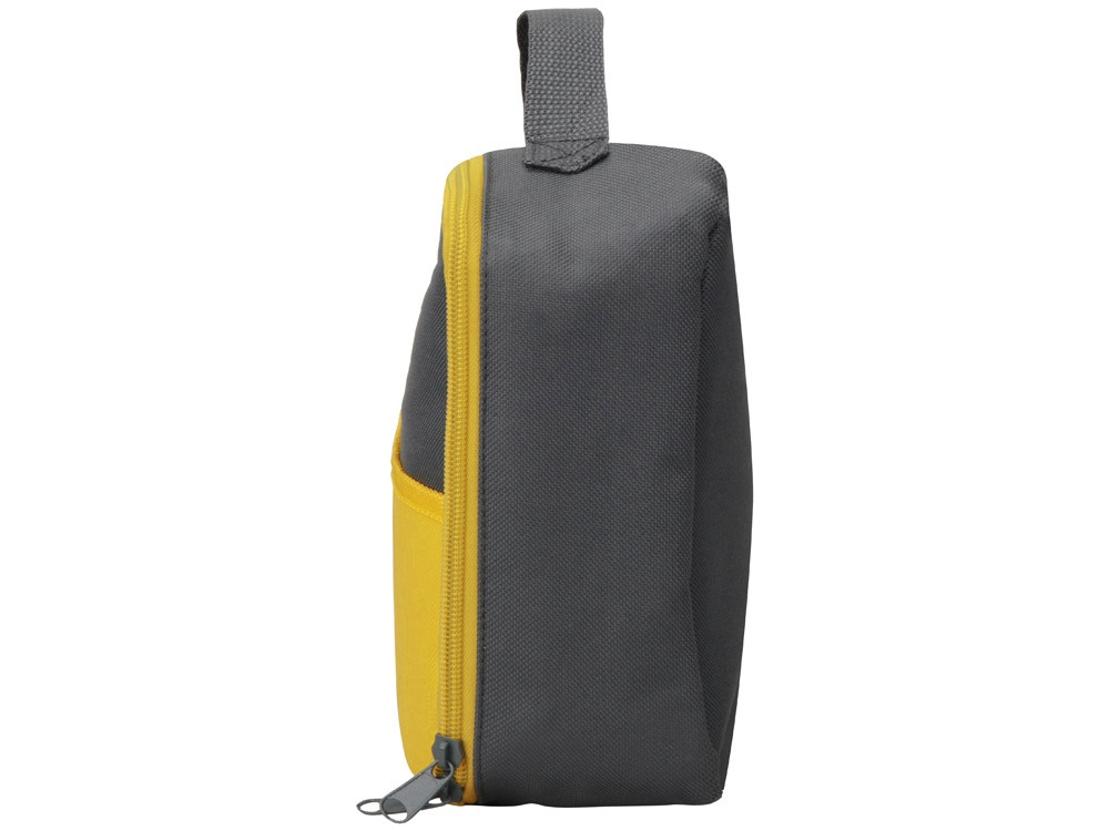 Изотермическая сумка-холодильник Breeze для ланч-бокса, серый/желтый (артикул 935944) - фото 5 - id-p88581738