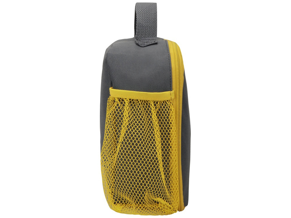 Изотермическая сумка-холодильник Breeze для ланч-бокса, серый/желтый (артикул 935944) - фото 6 - id-p88581738