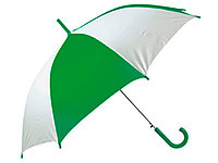 Зонт-трость Тилос, зеленый/белый (артикул 906163р)
