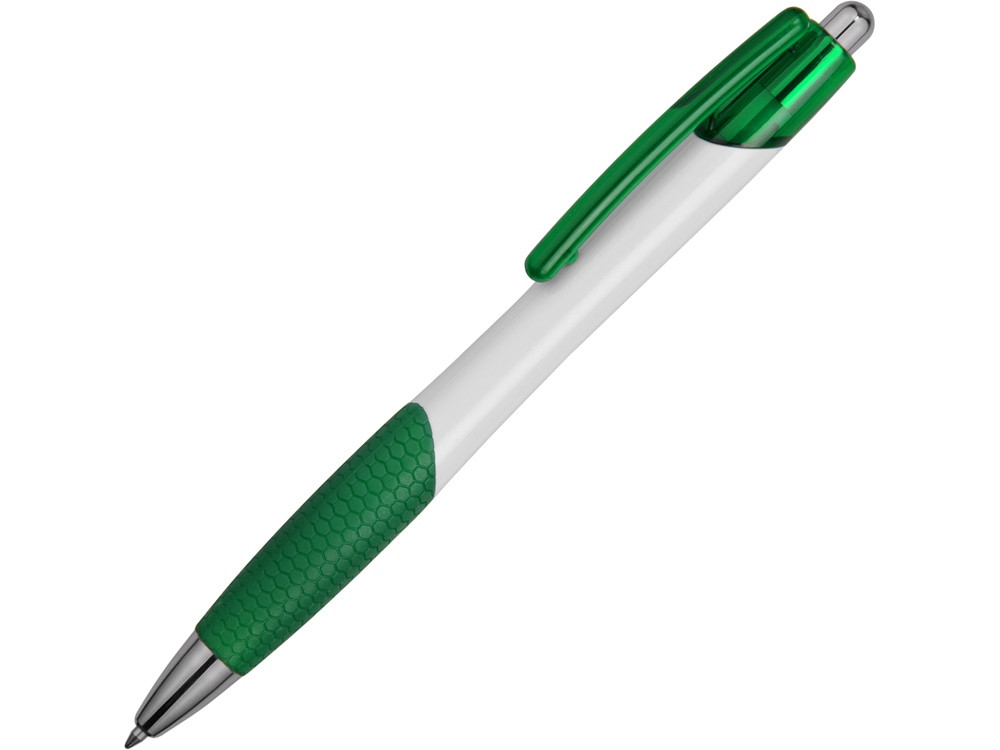 Ручка шариковая Мак-Кинли, белый/зеленый (артикул 13160.03)
