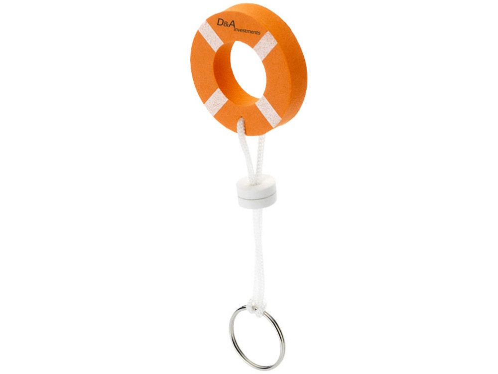 Брелок нетонущий в форме спасательного круга, оранжевый (артикул 11805600) - фото 4 - id-p65792057
