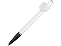 Ручка шариковая Тенерифе, белый/черный (артикул 13482.07)