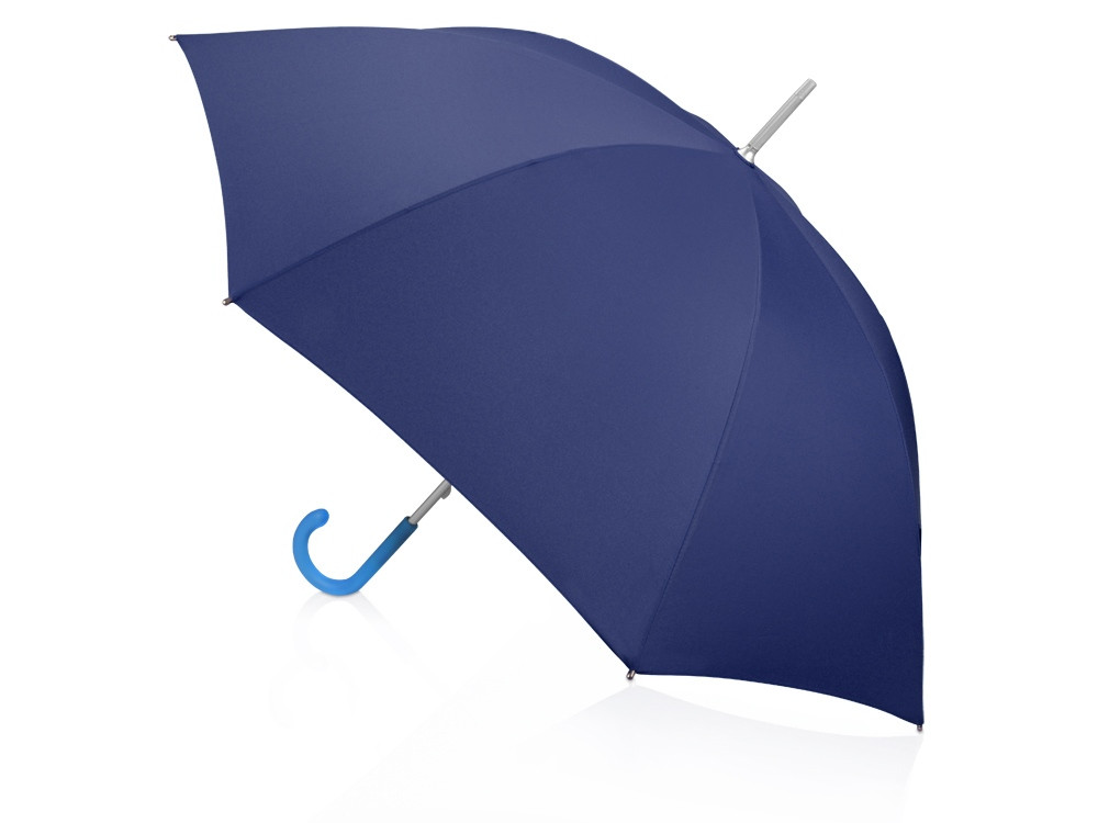 Зонт-трость механический с полупрозрачной ручкой, синий (артикул 907522) - фото 2 - id-p65796829