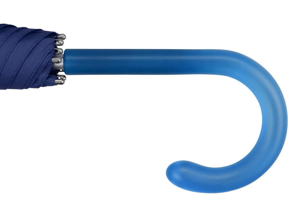 Зонт-трость механический с полупрозрачной ручкой, синий (артикул 907522) - фото 4 - id-p65796829