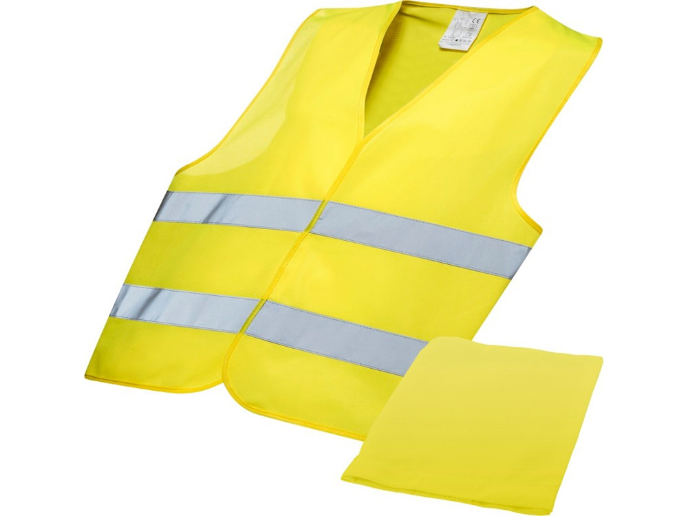 Защитный жилет Watch-out в чехле, неоново-желтый (артикул 10401000)