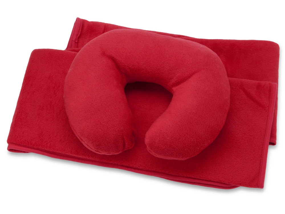 Набор для путешествий с комфортом: плед и подушка под голову, в чехле (артикул 835331)