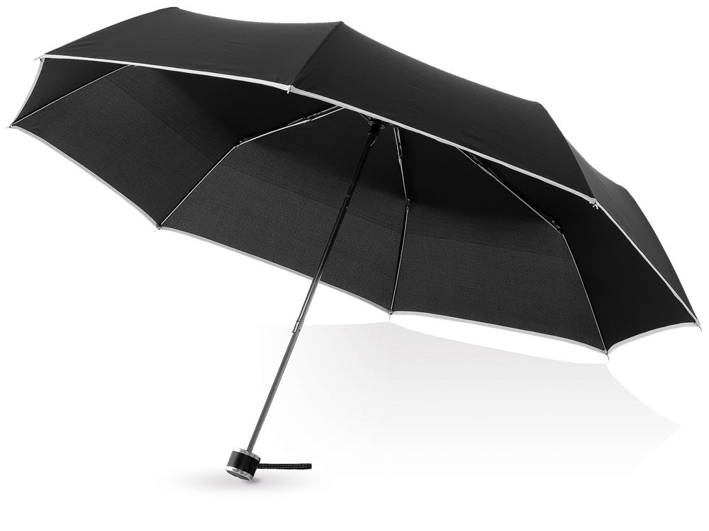 Зонт складной Линц, механический 21, черный (артикул 10900800) - фото 1 - id-p65792185