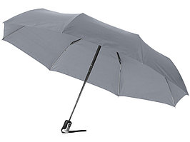 Зонт Alex трехсекционный автоматический 21,5, серый (артикул 10901609)