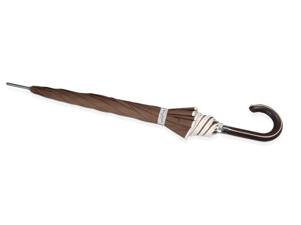 Зонт трость Ривер, механический 23, коричневый (артикул 19984992) - фото 3 - id-p65792225