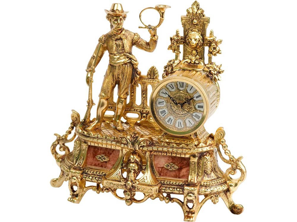 Часы Охотник, золотистый (артикул 15301) - фото 1 - id-p65790151
