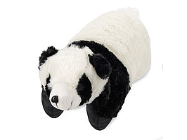 Подушка под голову Панда. С помощью липучки превращается в мягкую игрушку (артикул 839427)