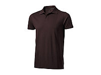 Рубашка поло Seller мужская, шоколадный коричневый (артикул 3809086S)