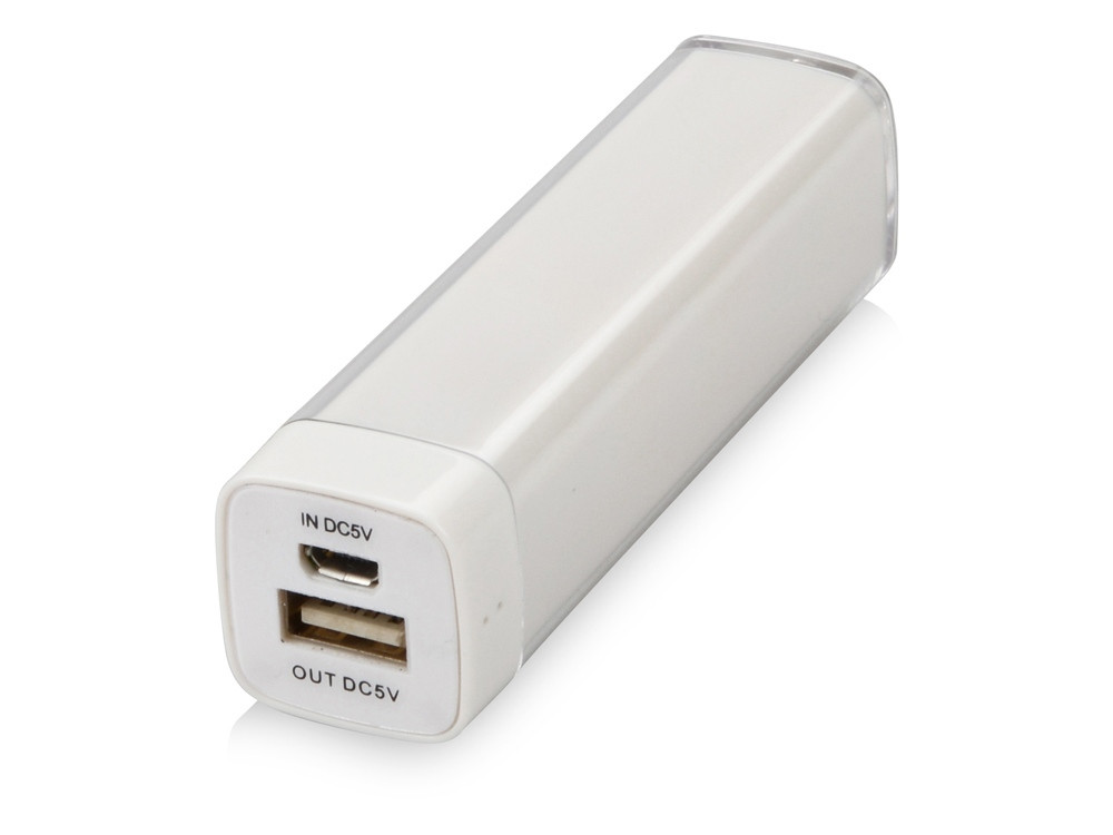 Портативное зарядное устройство Ангра, 2200 mAh, белый (артикул 392416)
