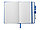 Блокнот A5 Crown с шариковой ручкой-стилусом, синий/серебристый (артикул 10685201), фото 2