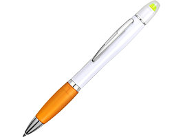 Ручка шариковая с восковым маркером белая/оранжевая (артикул 73310.13)