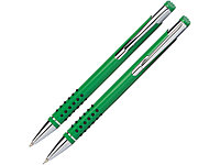 Набор Онтарио: ручка шариковая, карандаш механический, зеленый/серебристый (артикул 53400.03)