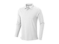 Рубашка поло Oakville мужская с длинным рукавом, белый (артикул 3808601L)