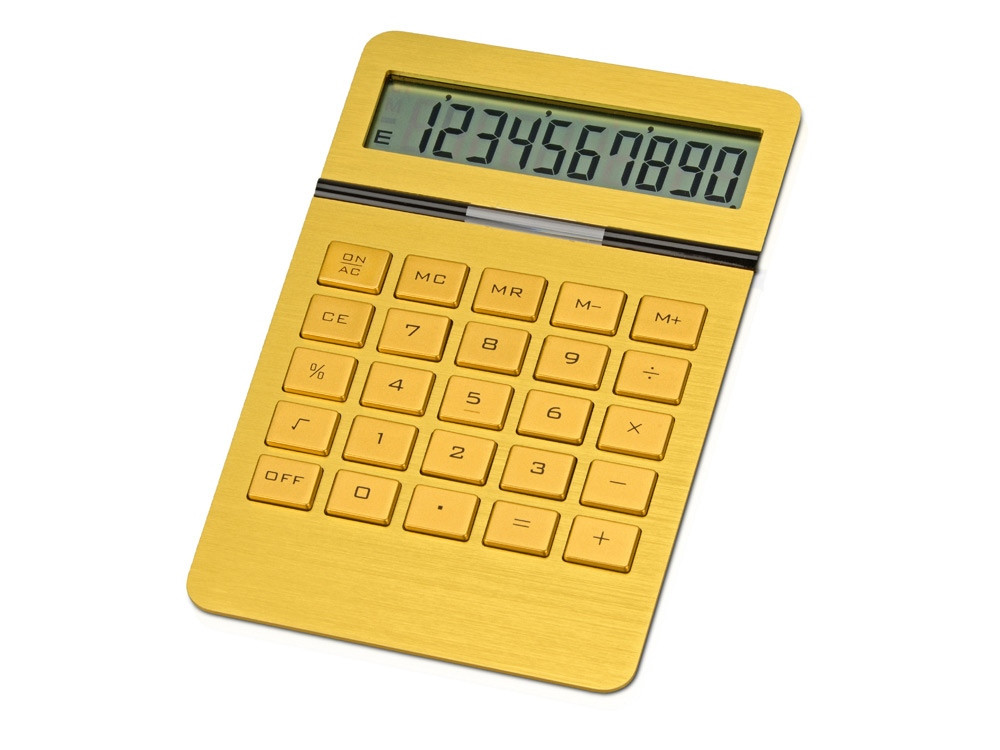 Калькулятор Золотой, золотистый (артикул 259105) - фото 1 - id-p65791366