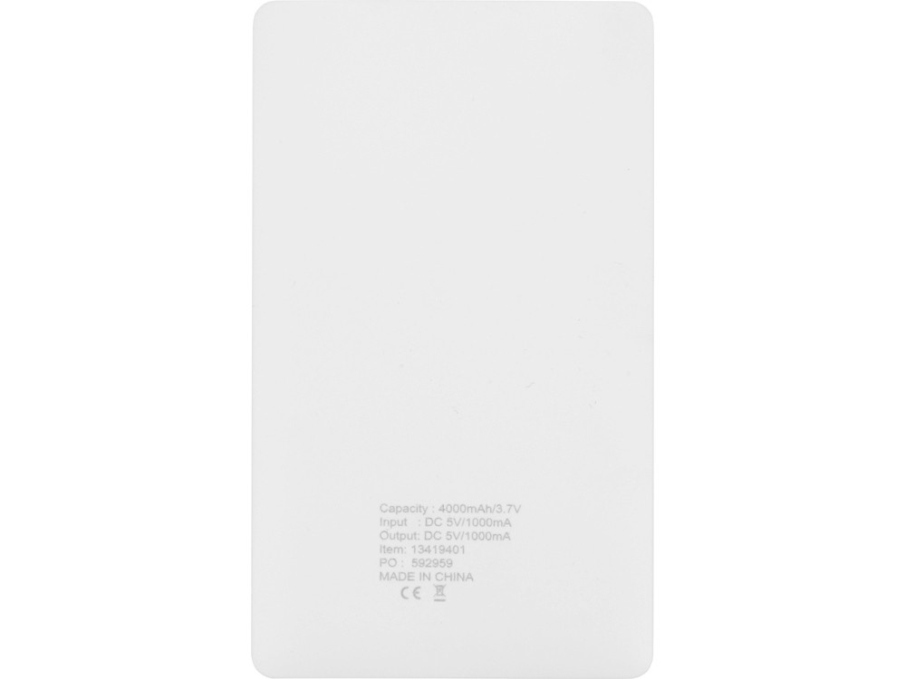 Портативное зарядное устройство Austin, белый (артикул 13419401) - фото 5 - id-p65807560