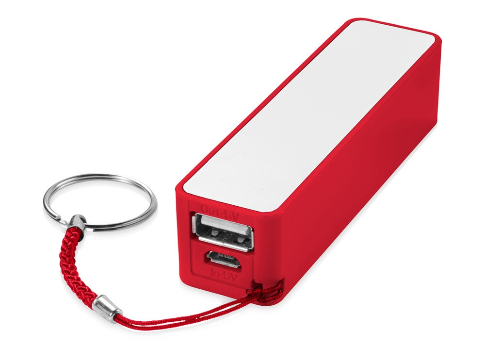 Портативное зарядное устройство Jive, красный/белый (артикул 13419502), фото 1