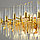 Люстра в стиле modern, на 10 ламп, цвет золото, цоколь Е14, фото 2