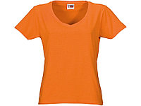 Футболка Heavy Super Club женская с V-образным вырезом, оранжевый (артикул 3101233L)