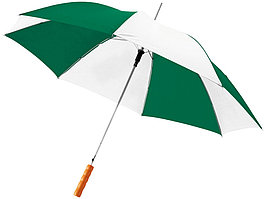 Зонт-трость Lisa полуавтомат 23, зеленый/белый (артикул 10901713)
