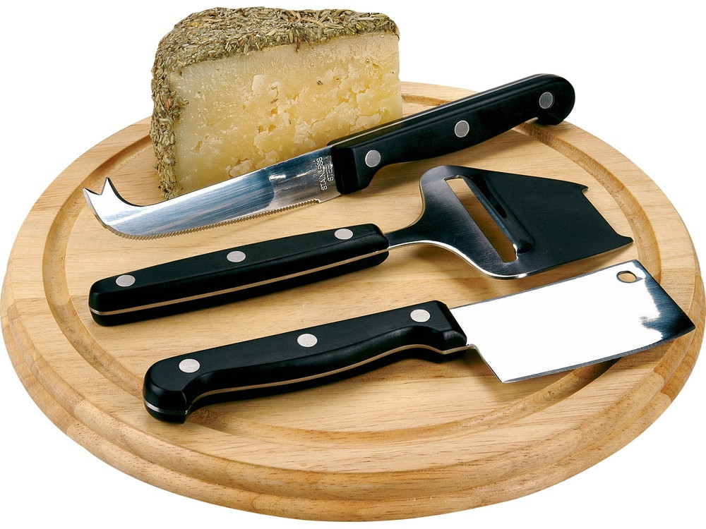 Набор для сыра: сервировочная доска и 3 ножа для сыра (артикул 19538670) - фото 4 - id-p65792347