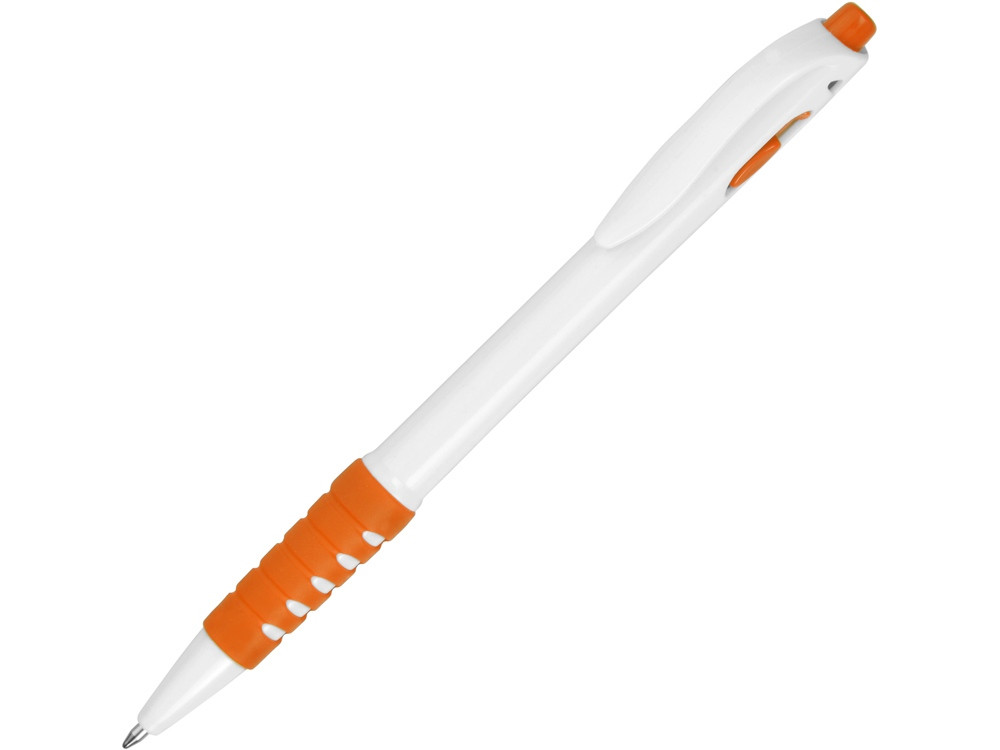 Ручка шариковая Фиджи, белый/оранжевый (артикул 13180.13) - фото 1 - id-p65794440