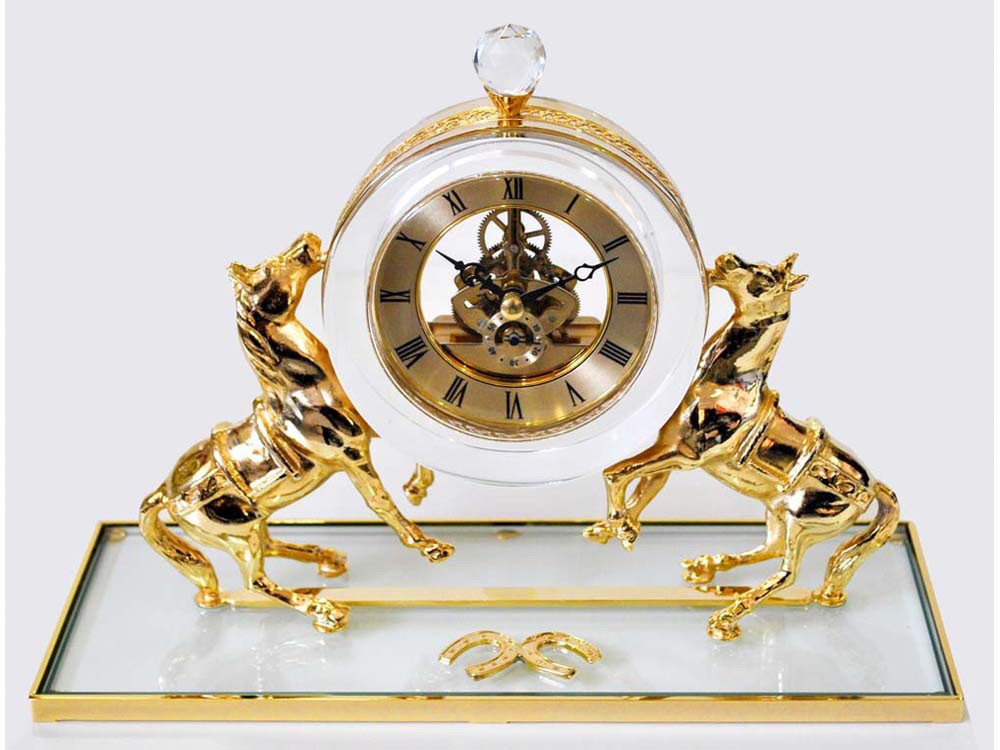 Интерьерные часы Дворцовые, прозрачный/золотистый (артикул 10121) - фото 1 - id-p65794513