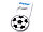 Футбольная открывалка для бутылок с магнитом, белый (артикул 11271900), фото 3